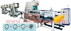 Línea de máquinas de fabricación para tapas metálicas de anillo de latas RL-1