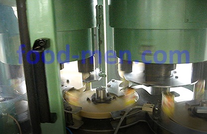 Máquina combinada de entallado y pestañado para latas medianas SG-B2 figura 2 - Dentro de la máquina