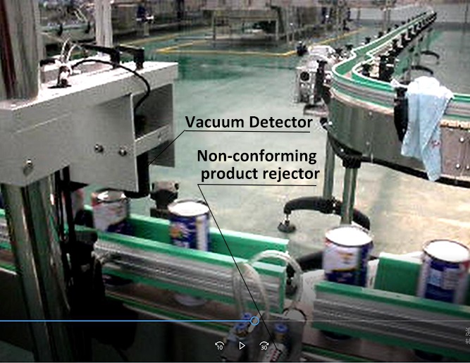 Imagen 3 de detector de probador de vacío de latas en línea